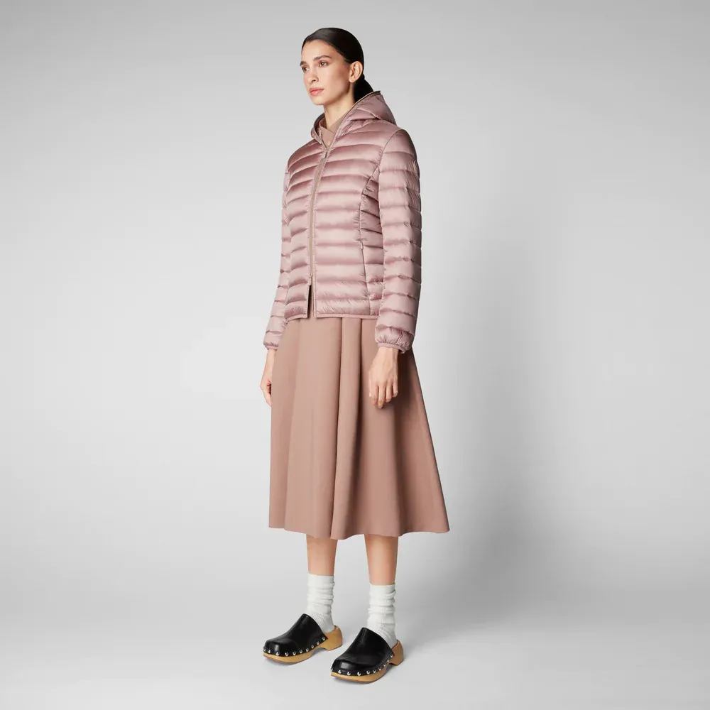 Alexis Hooded Down Jacket / Pink