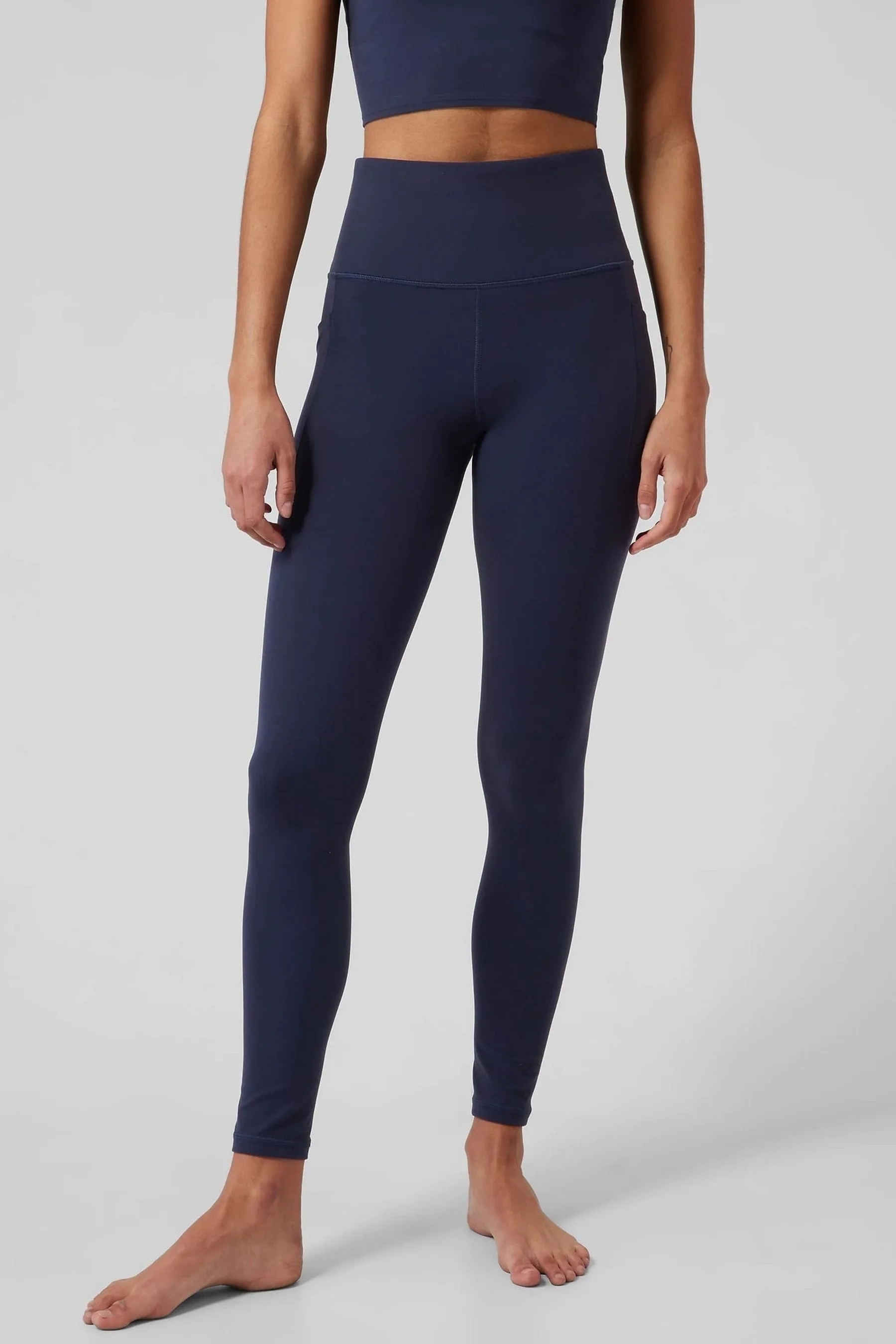 Athleta Salutation Leggings tascabili a vita alta    