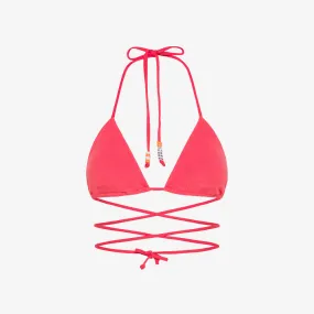 BIKINI TOP CHENILLE LAMPONE