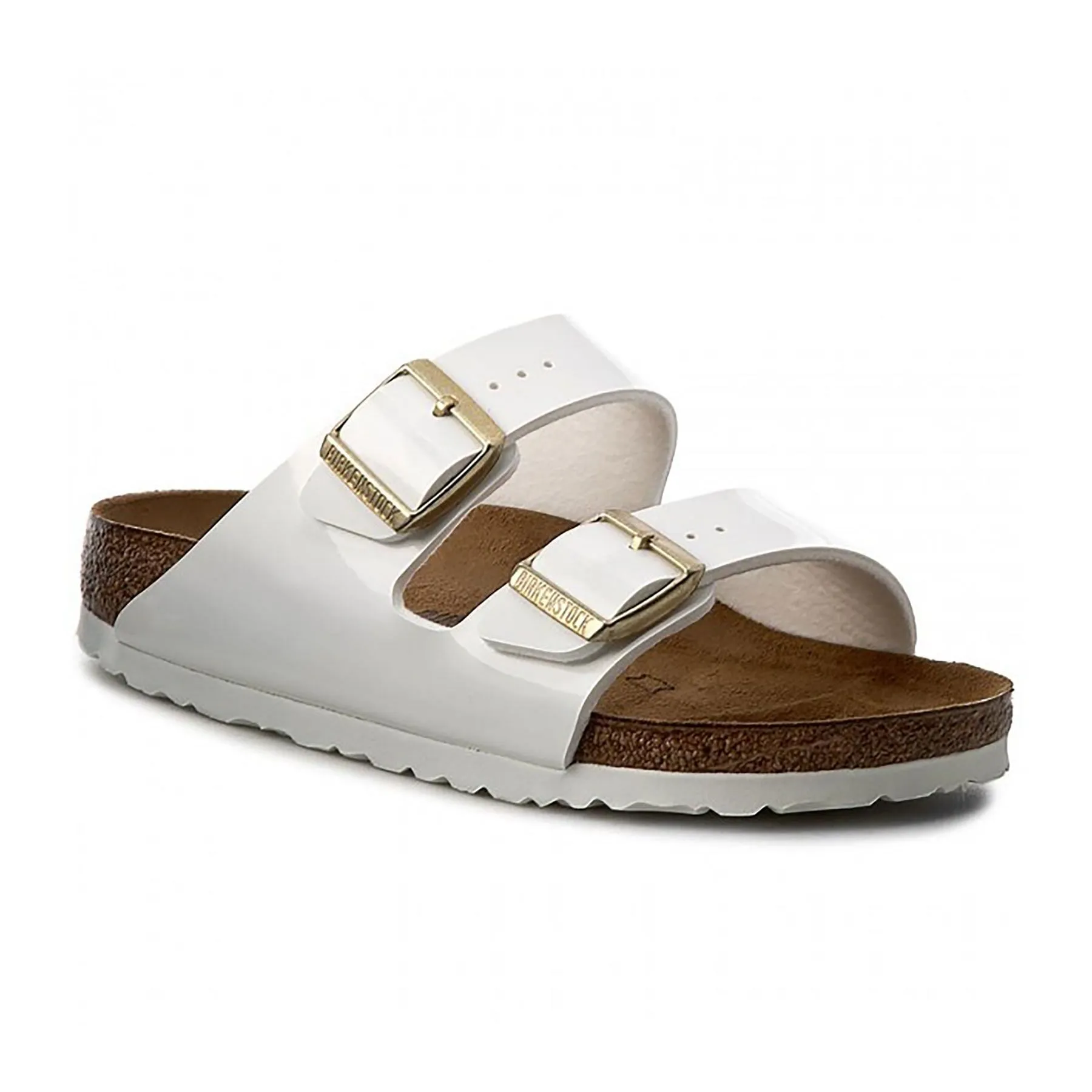      BIRKENSTOCK ARIZONA PATENT WHITE DONNA  