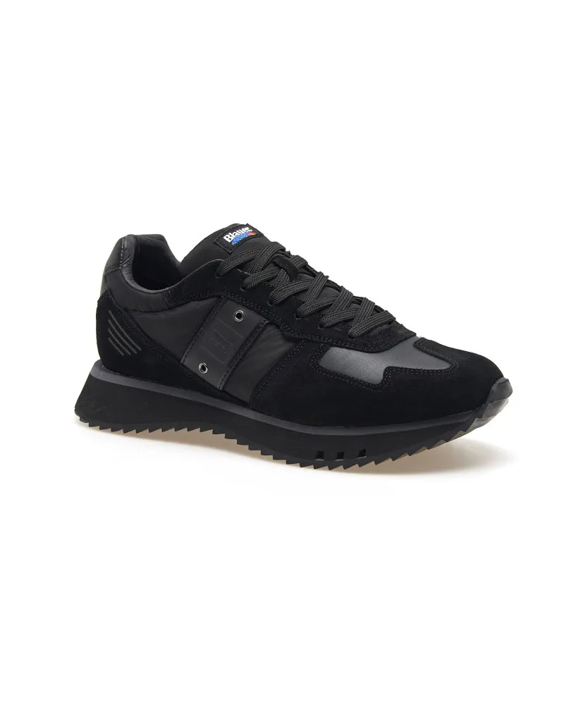 Blauer sneakers uomo Tokyo in pelle e tessuto black F4TOKYO01
