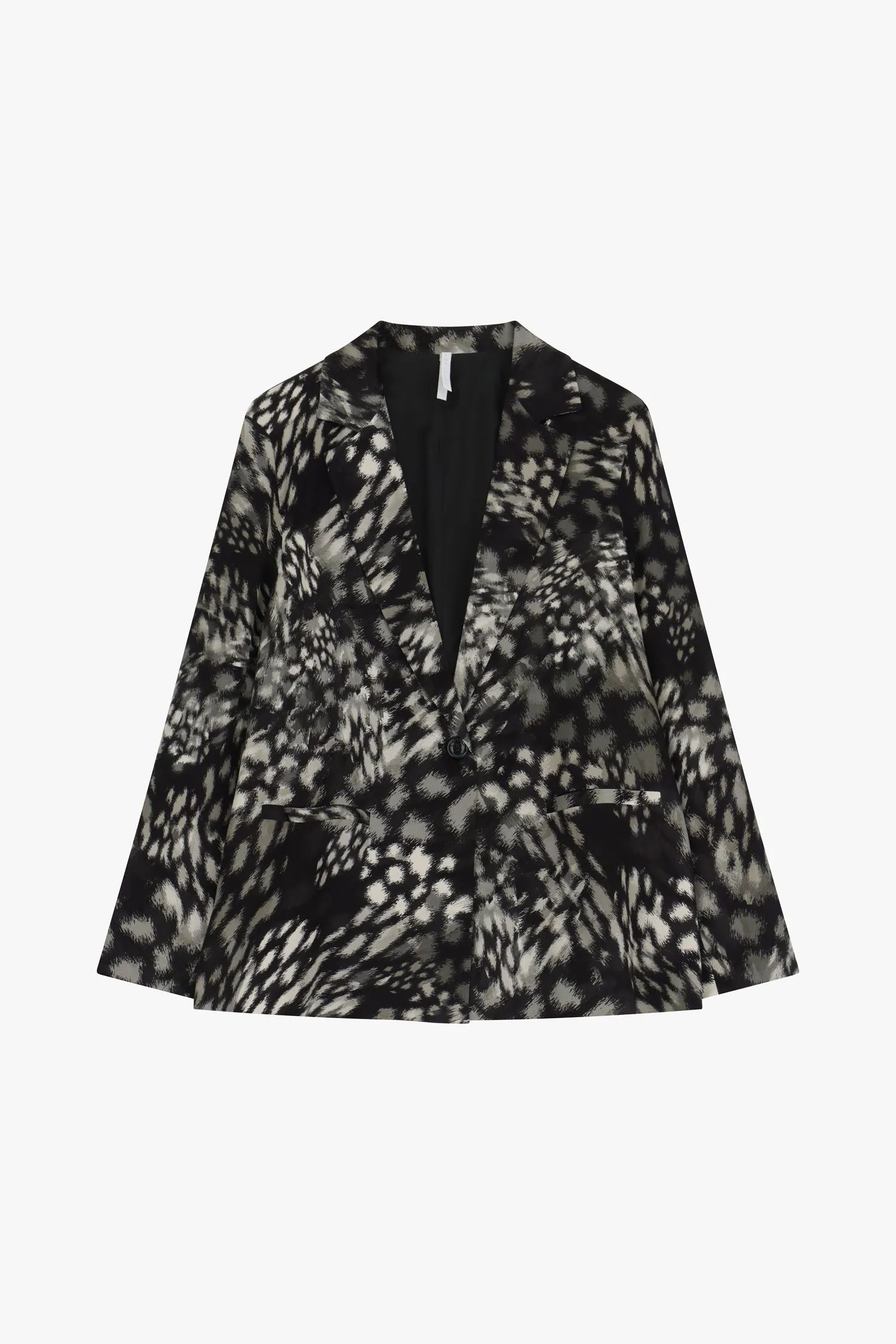   Blazer con motivo a contrasto     