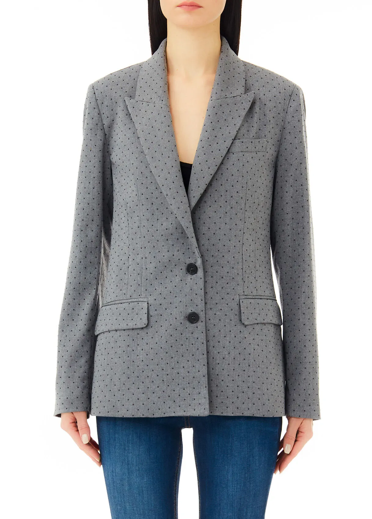 Blazer con strass