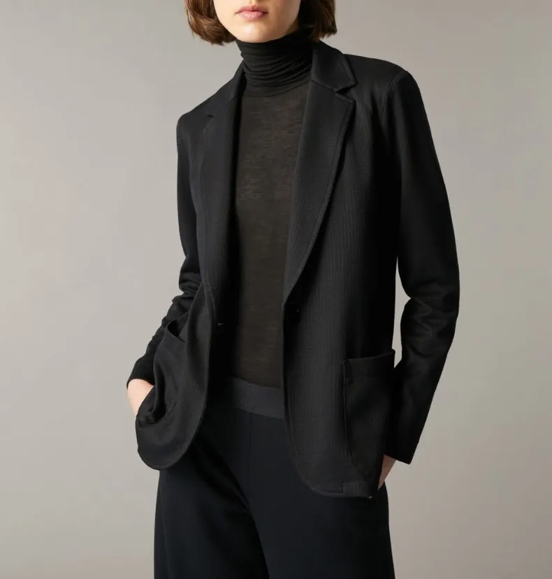 Blazer in jersey jacquard