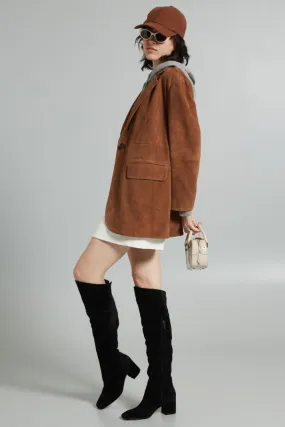 Blazer in suede