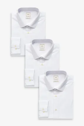 Camicie easy care a polsino singolo 3 Confezione