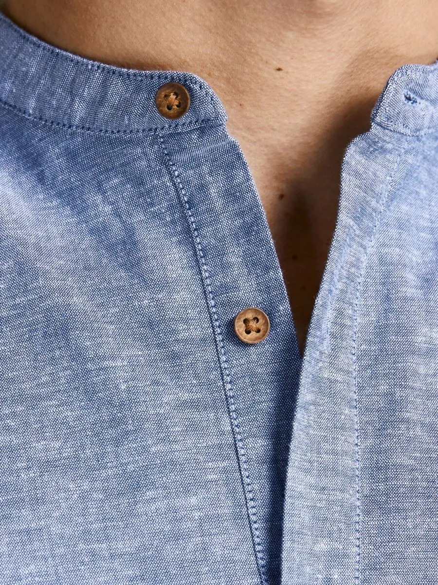 CAMICIE Uomo JACK&JONES Premium 12196822 SUMMER HALF FADED DENIM