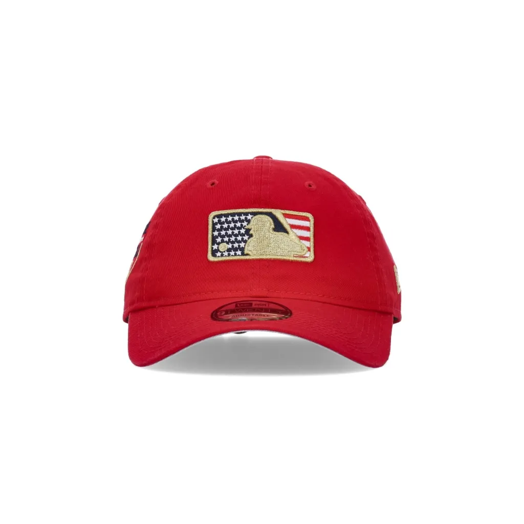 cappellino visiera curva uomo mlb 920 july4 23 SCARLET