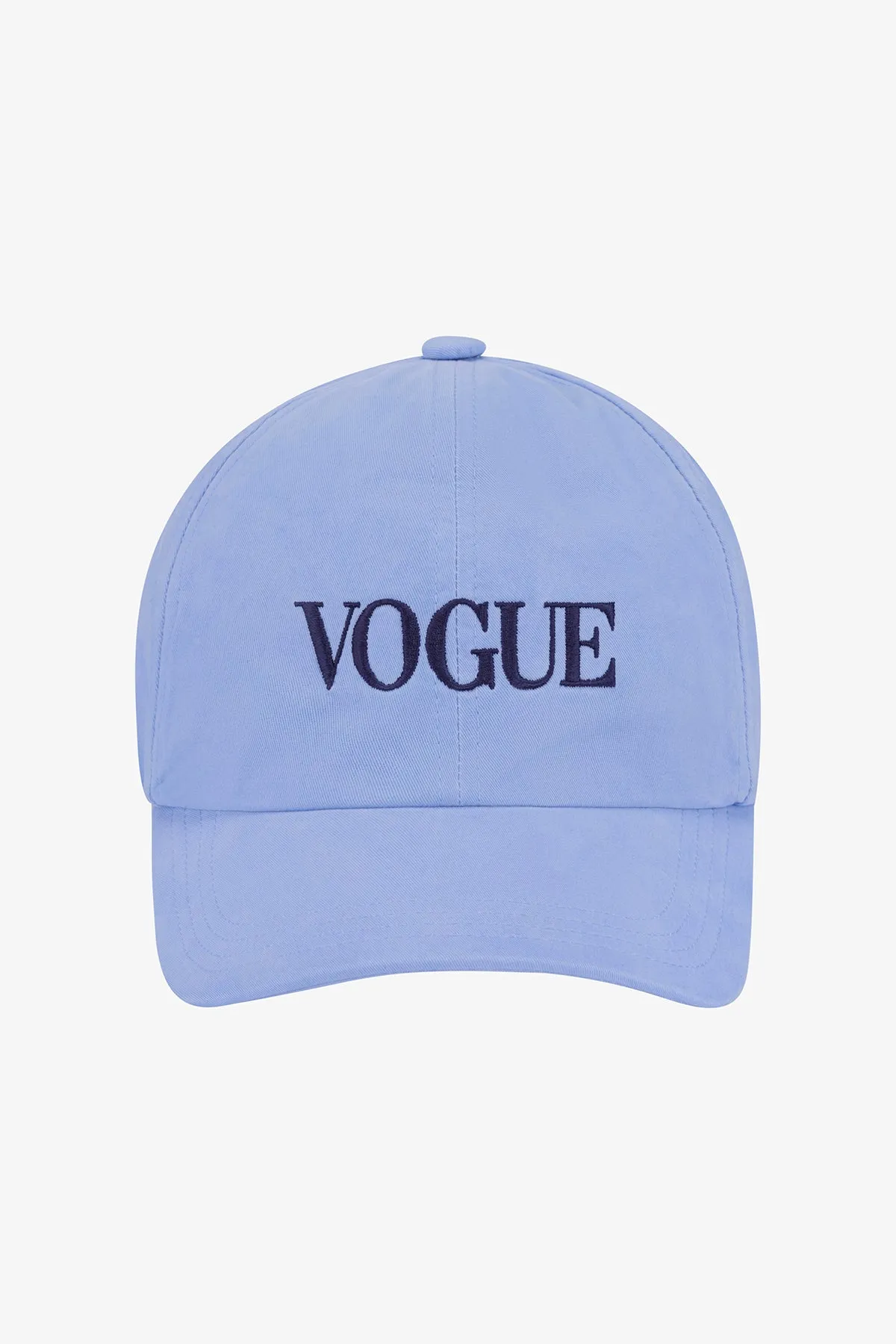 Cappellino VOGUE azzurro con logo ricamato-