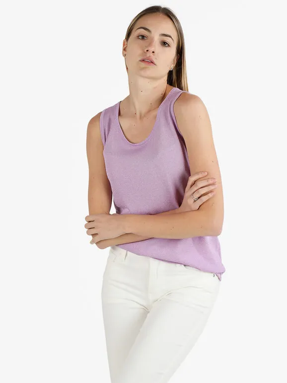Coveri Moving Débardeur lurex femme encolure ronde