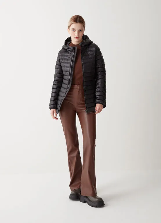 Down Jacket with Hood / Black