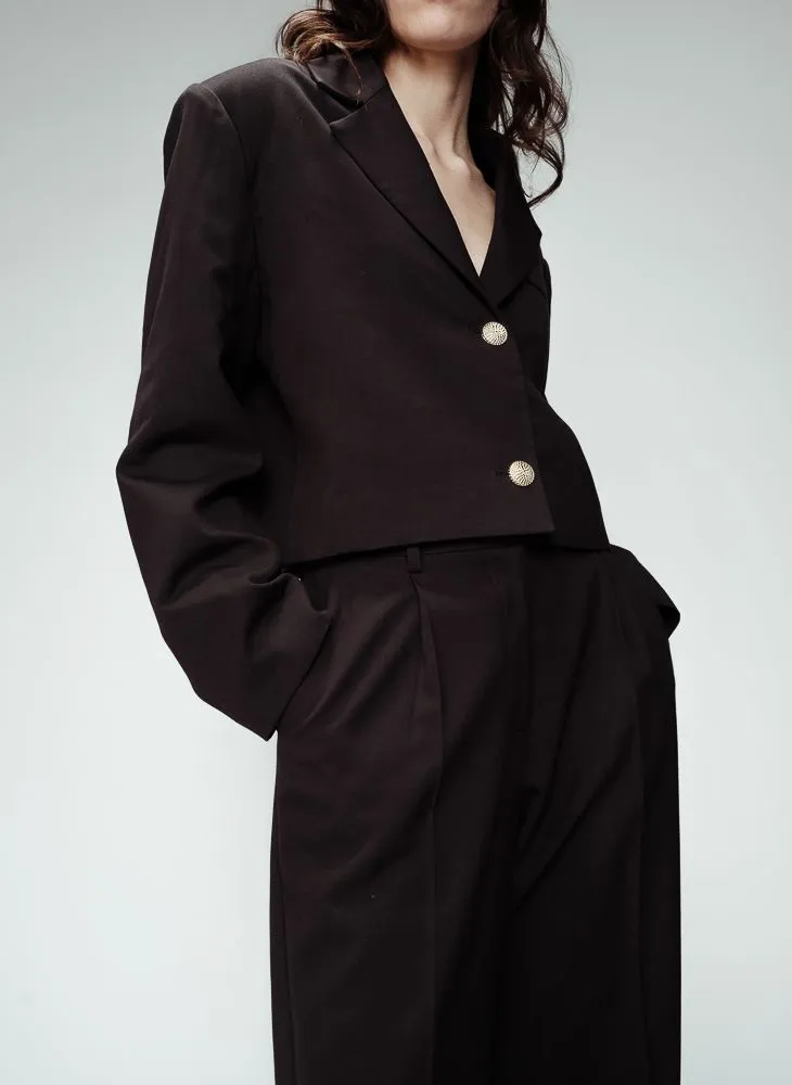  GRACE ET MILA   OTTO - Blazer dritto con revers | Nero