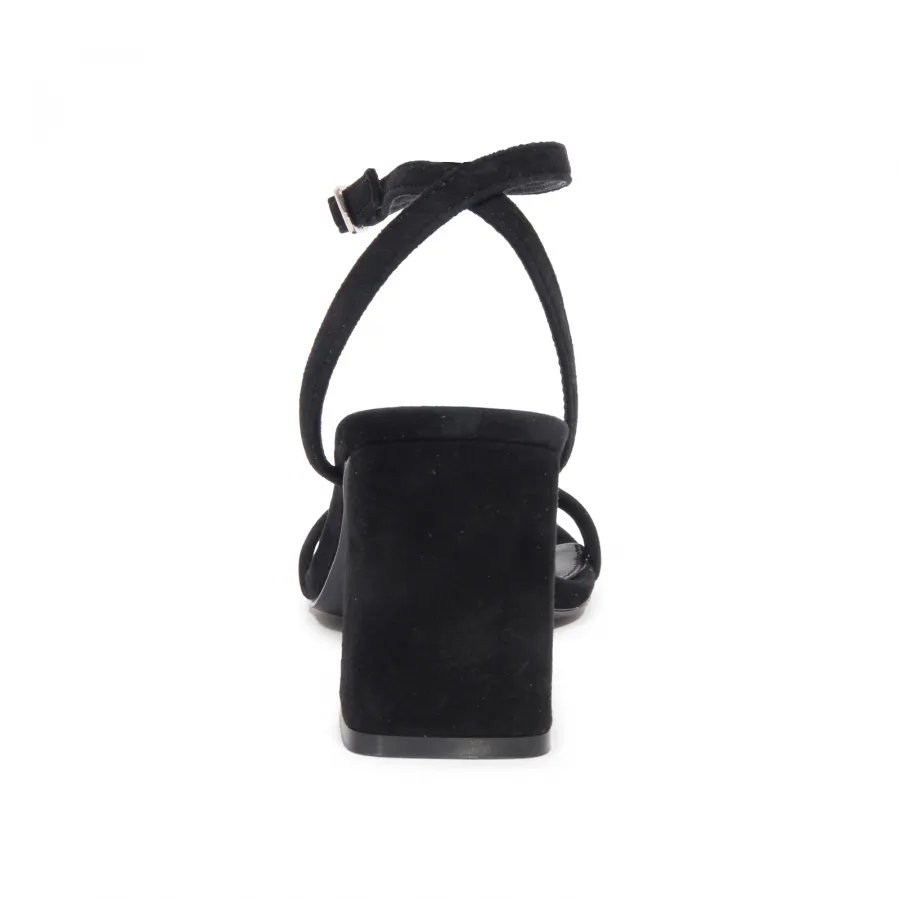 I1614 sandalo donna STEVE MADDEN LUXE BLACK SUEDE woman sandal