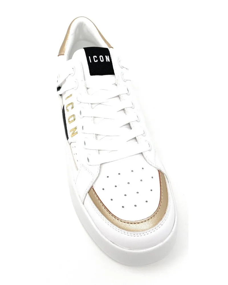 ICON sneakers donna white gold IC03731SD