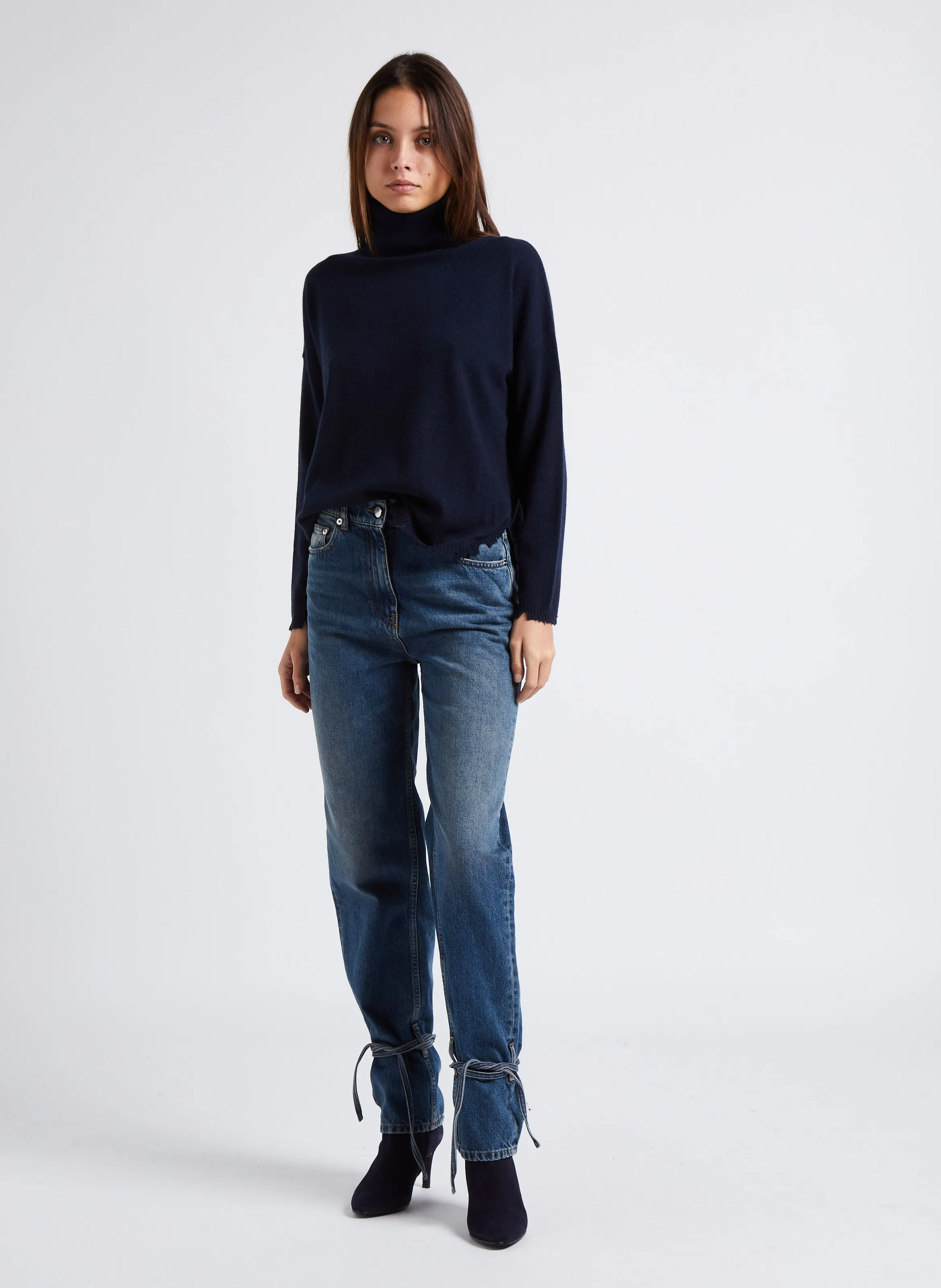  IRO   TROY - Jeans dritti in cotone | Blu
