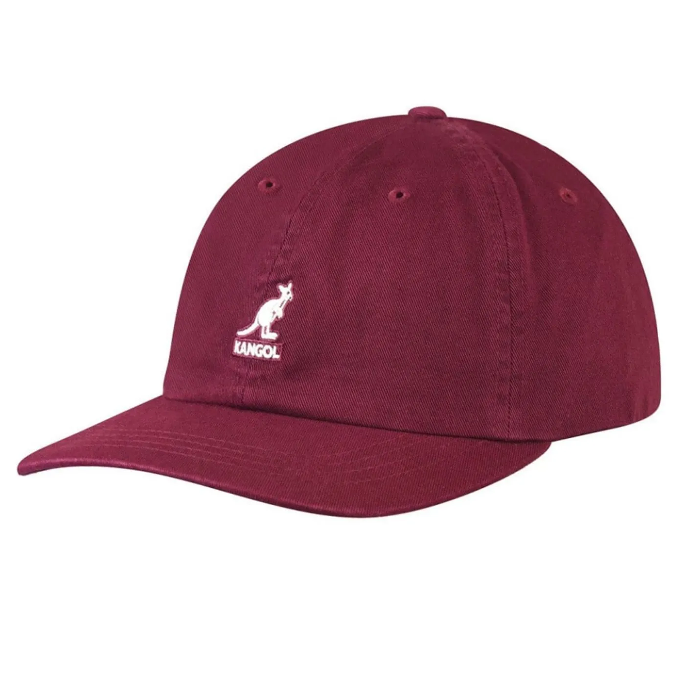Kangol Washed Baseball Cordovan - Cappellino con Visiera Bordeaux    