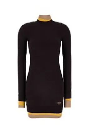 Plum wool blend dress    