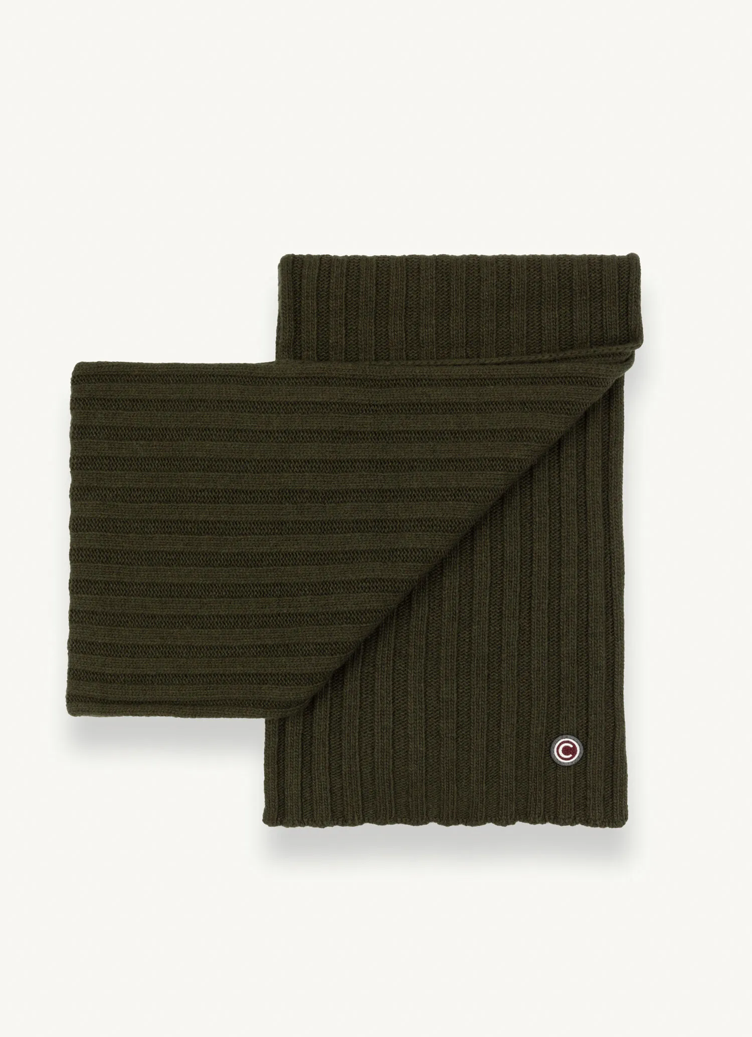 Ribbed knit unisex scarf