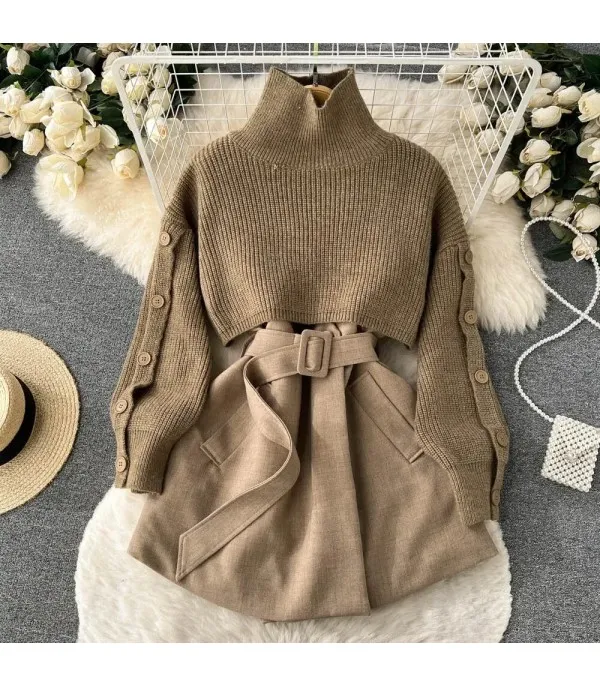 Set dress+cardigan Gispi