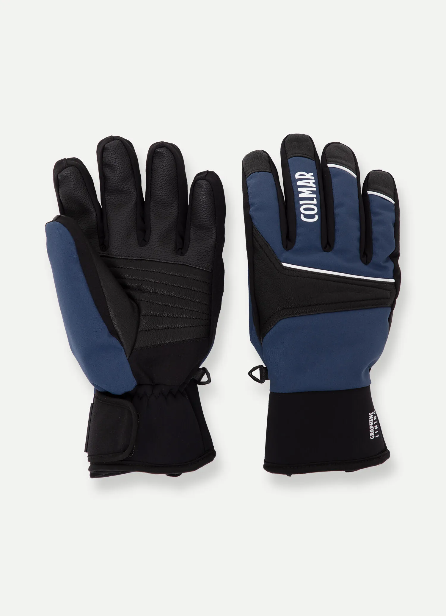 Ski gloves with graphene lining