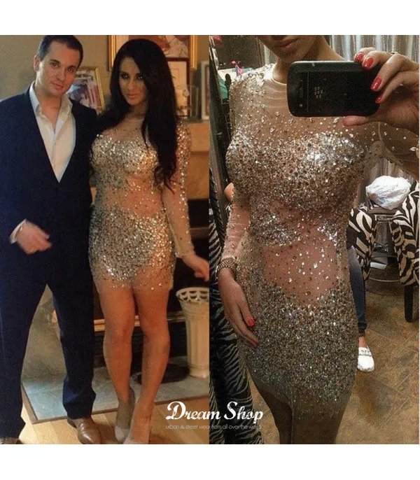 Sparkly Dress Nude
