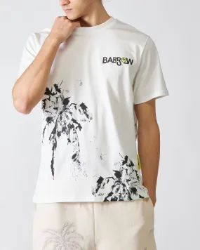 T-Shirt Jersey Bianco con Stampa