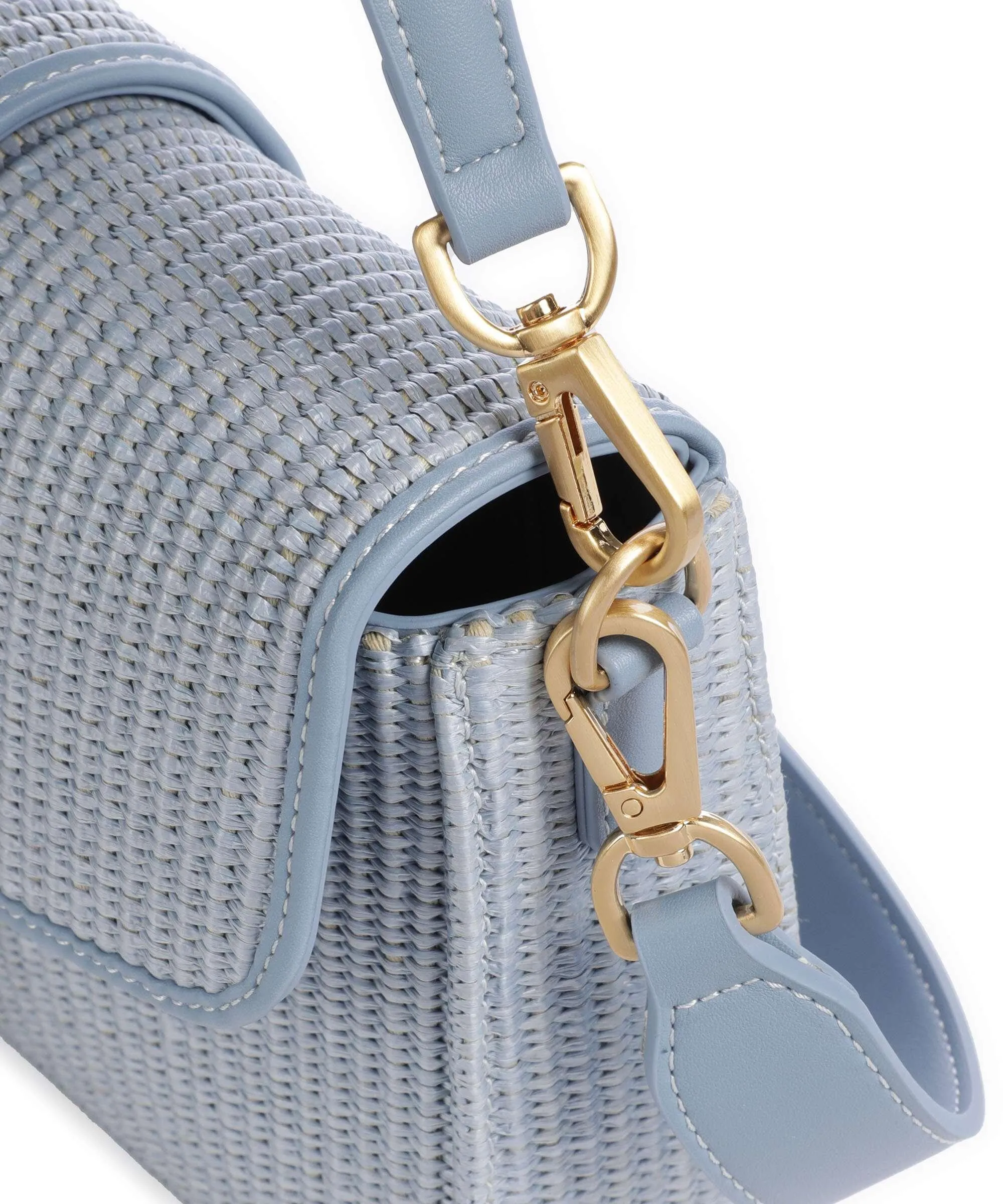  Twinset Amie D´été Borsa a spalla poliuretano blu chiaro  