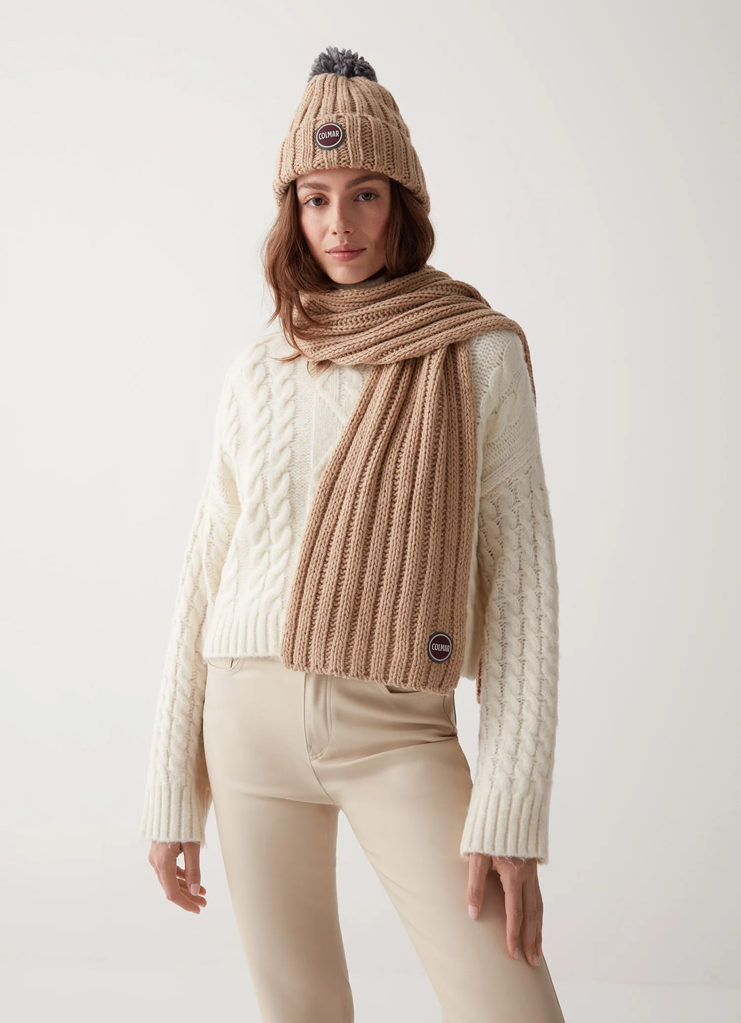 Unisex ribbed scarf