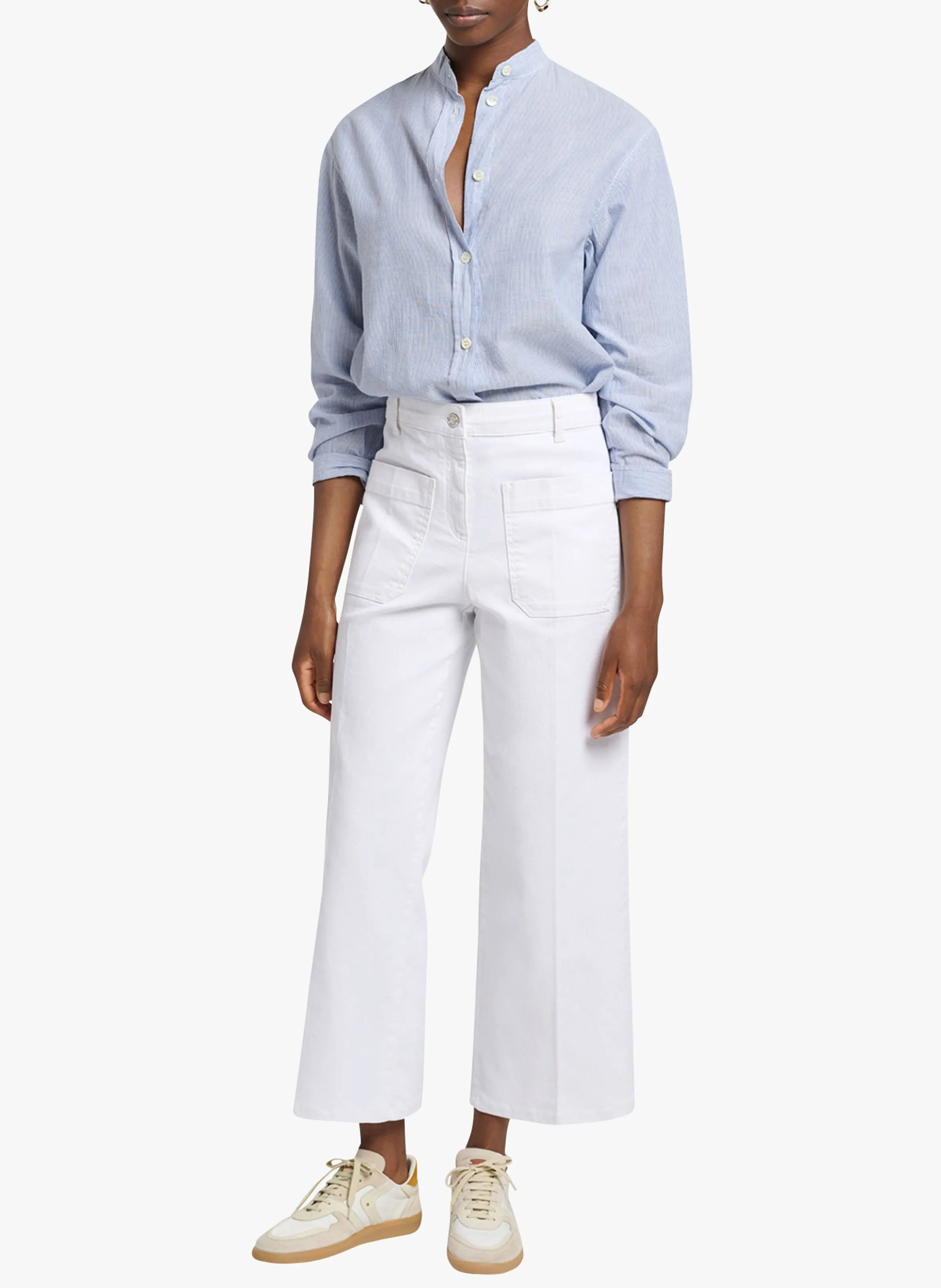  VANESSA BRUNO   HELIAS - Jeans dritti in cotone | Bianco