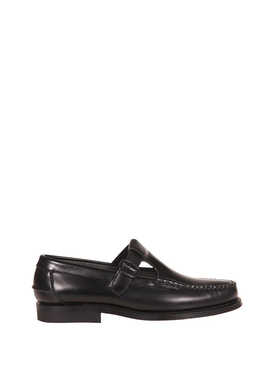 WOMAN HEREU BLACK CALF LEATHER ALBER LOAFER