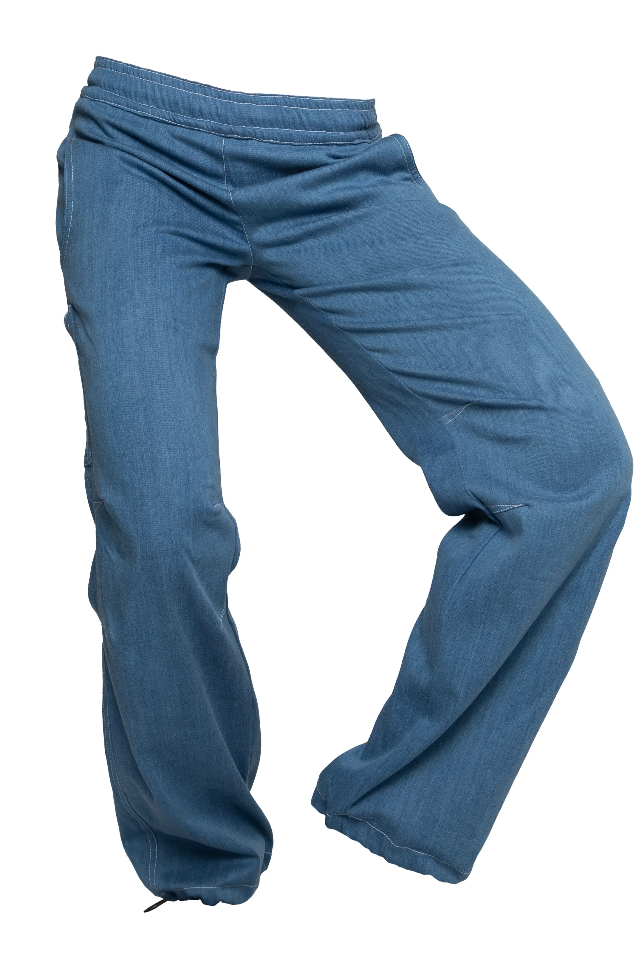 --Women’s climbing jeans pale denim VIOLET-